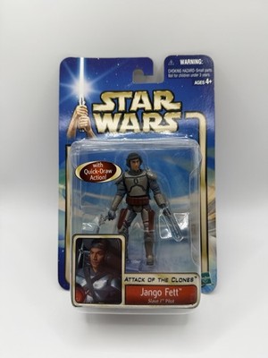 Hasbro Star Wars Attack of the Clones Jango Fett Actionfigur 2002