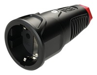 Pce/Merz Schutzkontaktkupplung IP20 Vollgummi 16A / 250V Ac / 3P (2P+E)