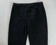 Chico's Design Relaxed Fit Patched Pleat Microfiber Trouser Pants. Tag 3 (16).