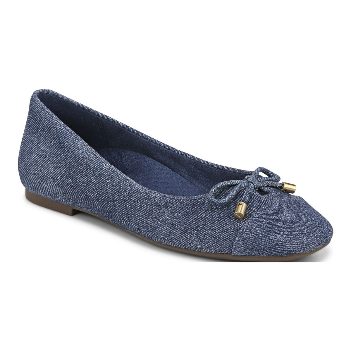 BIG SALE!! VIONIC Klara Ballet Flat Denim Blue Suede, Medium