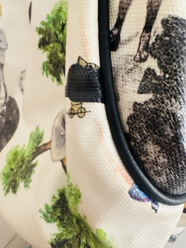 FURLA Tote Bag Handbag Rare Vintage Little Prince Talent Hub Limited... - Picture 19 of 24