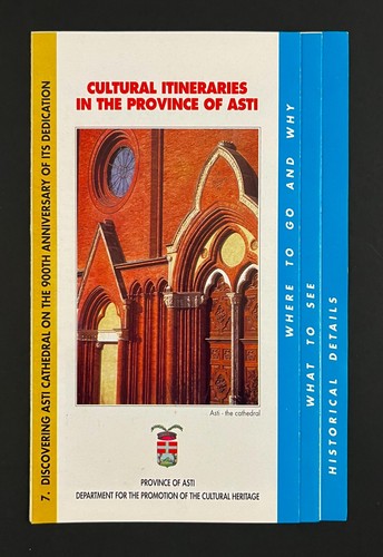 1997 Asti Cathedral Italy Province Cultural Itineraries Vintage Travel Brochure