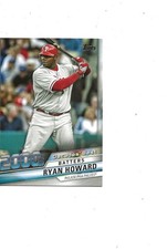 2020 TOPPS INSERT DECADE'S BEST HITTERS 2000'S PHILLIES RYAN HOWARD
