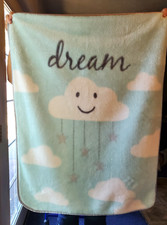 Hudson Baby Dream Baby Crib Blanket Clouds Stars Warm Fleece B65