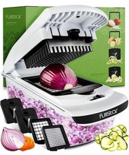 Vegetable Onion Chopper w/container Dicer Spiralizer Cutter Pro Food Chopper
