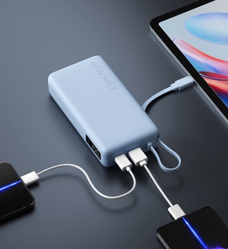 Banco de Alimentación Xiaomi 20000mAh 67W Cable USB Tipo-C Incorporado - Imagen 4 de 8