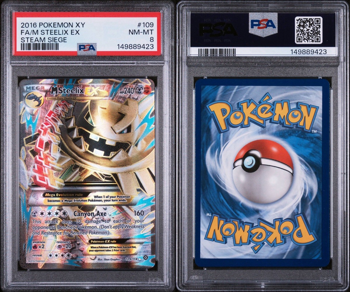 ポケモンカード エムリットＸ PSA9 M Steelix EX (Full Art) 109/114 XY - Steam Siege Holo for sale