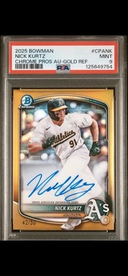 2025 Bowman - Chrome Prospect Autographs Nick Kurtz #CPA-NK