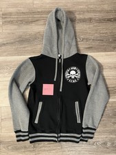 Stretch Arm Strong Skull Zip Up Hoodie