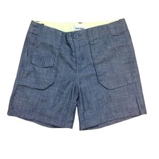 Old Navy Girls Blue Denim-Look Bermuda Shorts Girls Size 10