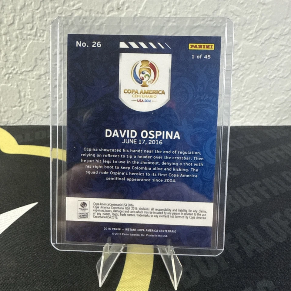 2016 Panini Instant Copa America Centenario David Ospina #26/45 - Image 2 of 2