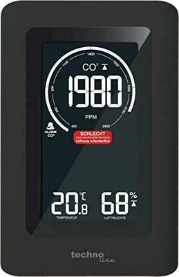 Luftqualitätsmesser TECHNOLINE WL1030 LCD schwarz