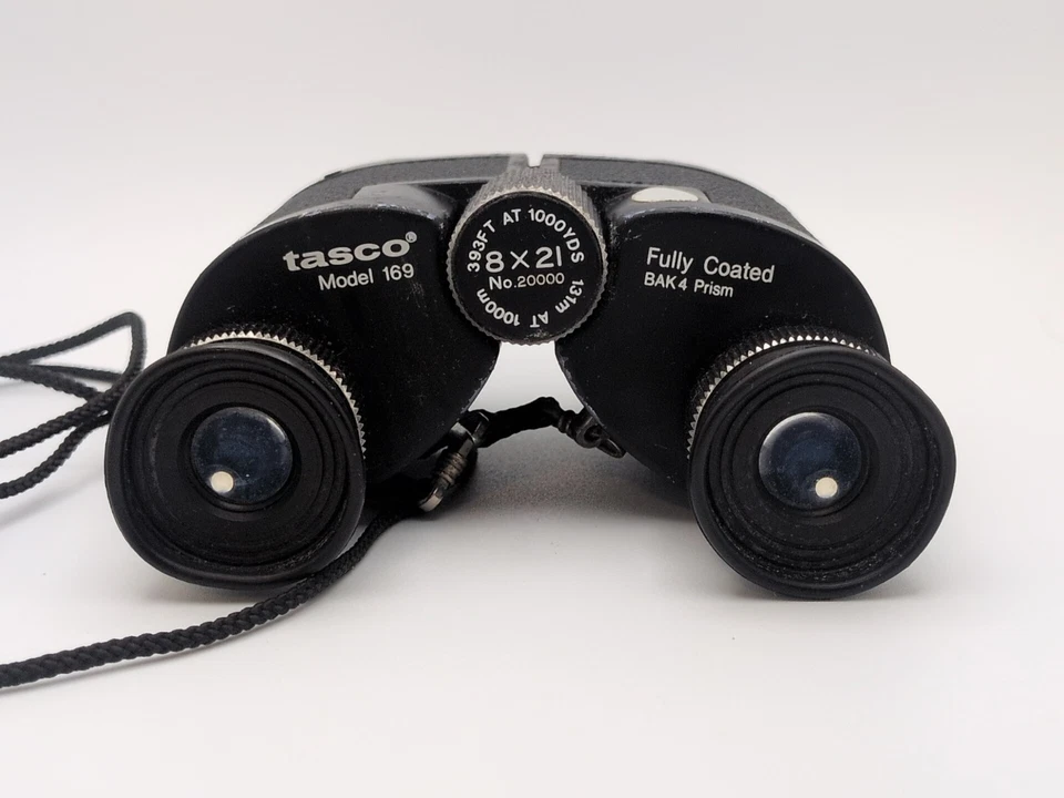 Vintage Tasco 169 8X21 Binoculars, BAK4 Prism No. 20000 - Image 2 of 4