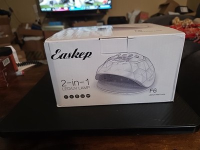 NIB - Easkep Smart 2.0 2-in-1 LED/UV Nail Lamp - GOLD  # F6 
