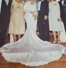Custom Designed Vintage Wedding Dress Size 12 - Mira Couture Chicago Bridal Mkt
