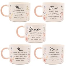 Tasse en Céramique avec Floral Design Et Lettrage De Chalet Jardin - Choisissez