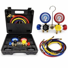 Kit Gruppo Manometrico a 4 Vie per Gas Refrigerante R290, R22, R32, R410A 