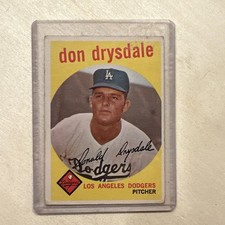 1959 Topps Baseball #387 Don Drysdale PSA 4(MC) 
