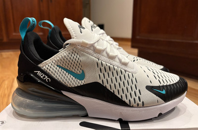 Nike Women's Air Max 270 White Dusty Cactus Black AH6789 115 Size 10