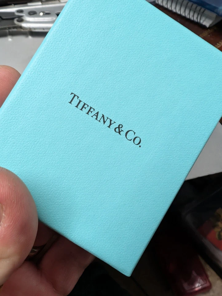  Tiffany & Co. 925 Sterling Diamond Daisy Key Pendant Beaded Necklace 30" W/ Box - Image 4 of 4