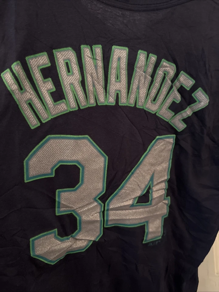 Camiseta grande de los Seattle Mariners de Felix Hernández majestuosa  Foto 2 de 4
