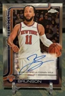 JALEN BRUNSON 2025-26 TOPPS CHROME AUTO #TCA-JB KNICKS Q4935