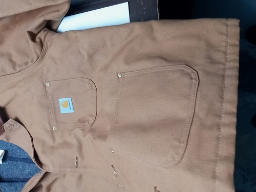 Vintage Detroit Carhartt Jacket Blanket-Lined C01 BRN Size 48 Regular Clean VGC - Picture 11 of 14