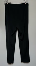 Ming Wang Knit Pants Acrylic Blend Stretch Elastic Waist Pull On Black Large