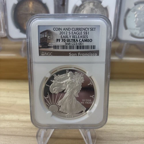 2012-S Silver American Eagle Dollar • NGC PF70  ULTRA CAMEO • Early Releases