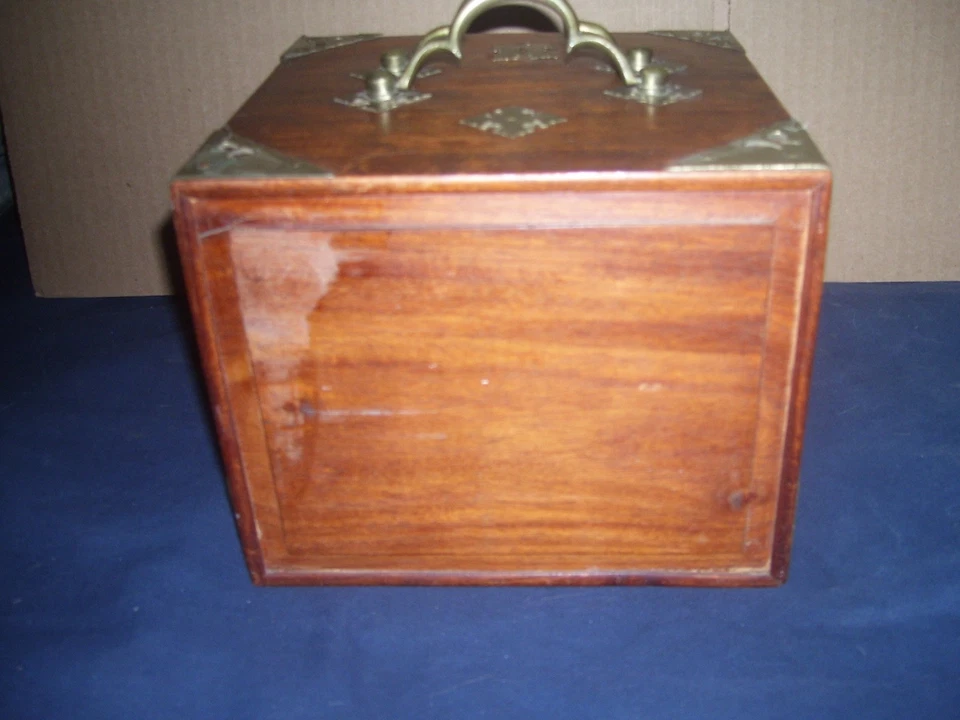 VINTAGE MAHJONG Set circa 1920's Cow Bone & Bamboo 143 tiles RARE !! READ !! - Image 4 of 4