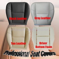 For 2007-2014 Cadillac Escalade ESV Driver / Passenger Bottom Leather Seat Cover