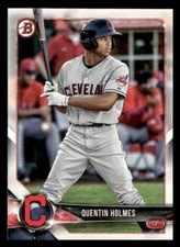 2018 Bowman #BP88 Quentin Holmes Cleveland Indians