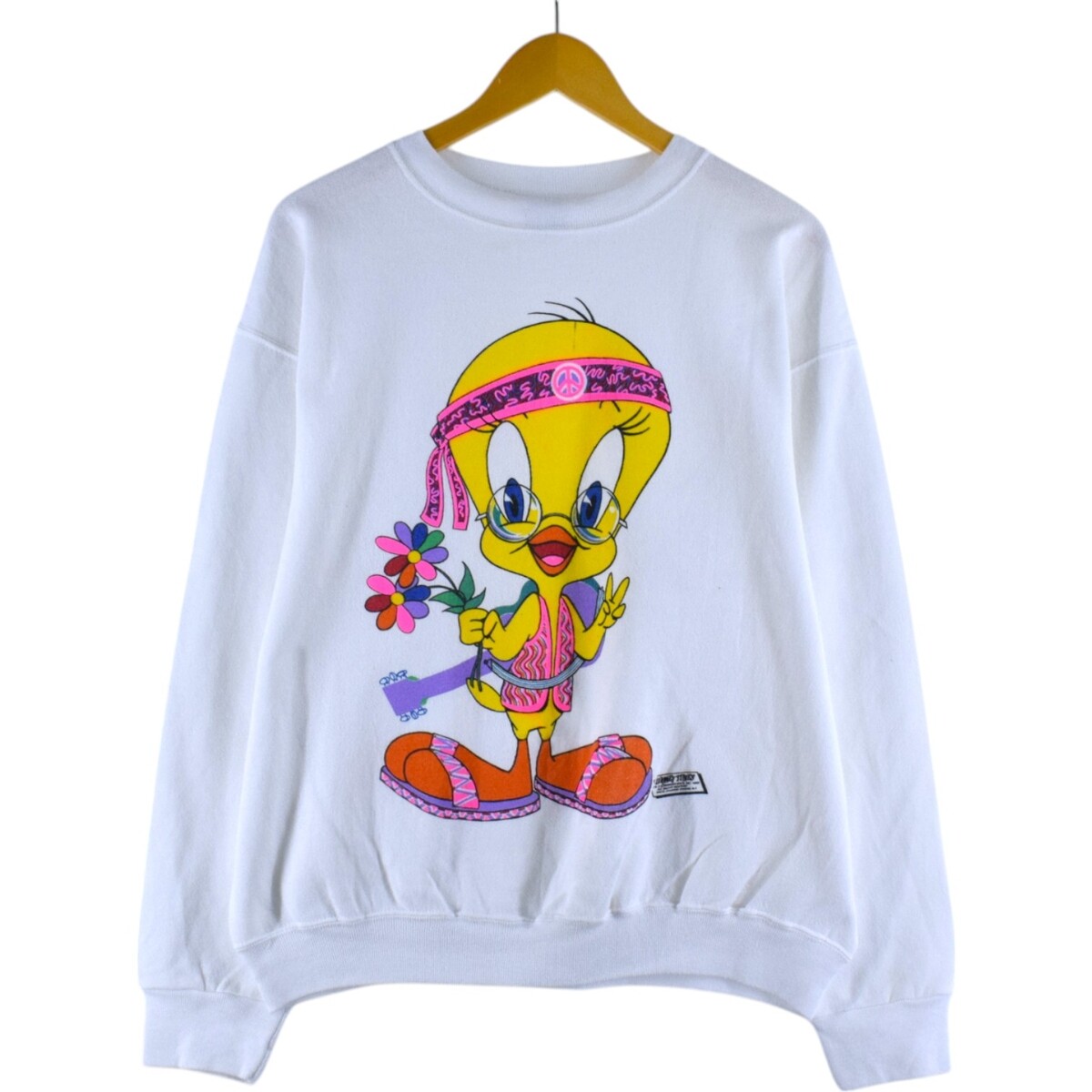 90'S TULTEX character sweatshirt, made in USA, men's size L