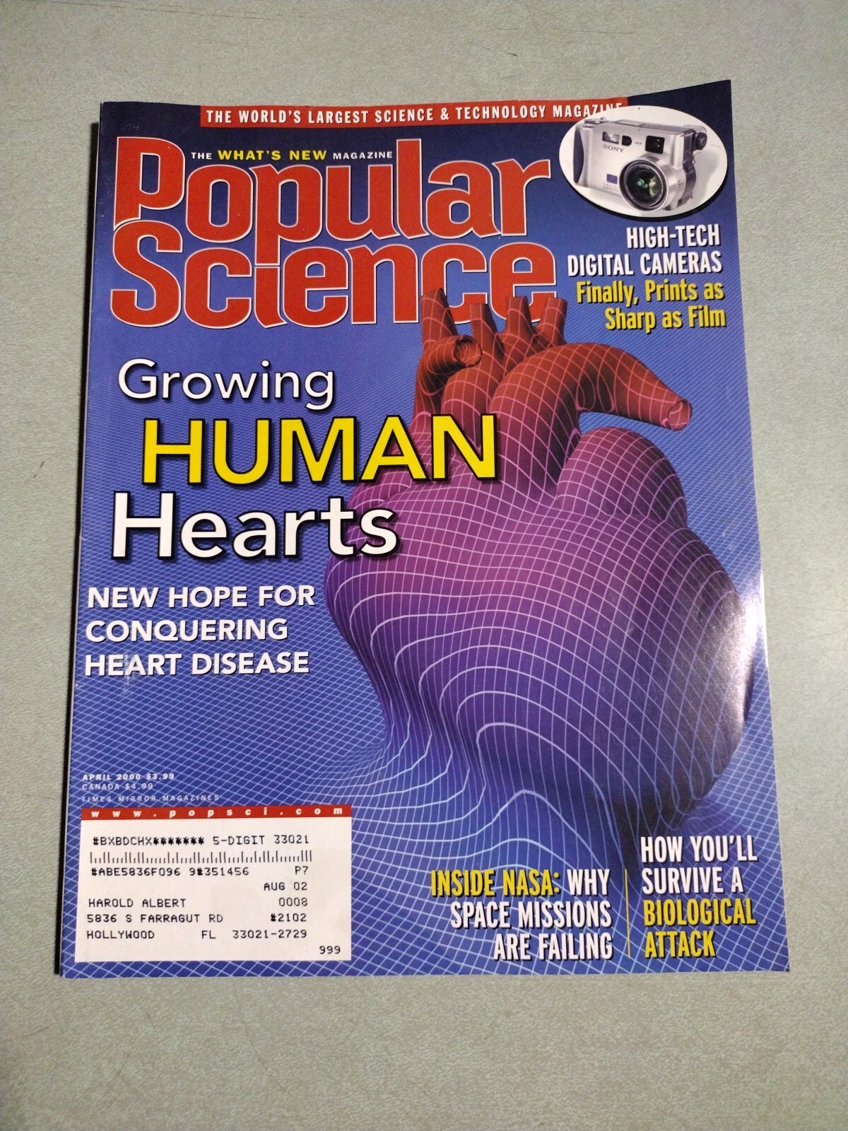 Popular Science Magazine April 2000 Growing Human Hearts