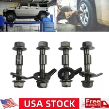 4pcs 12mm Vehicles Steel Four Wheel Alignment Adjustable Camber Set Cam Bolt Kit