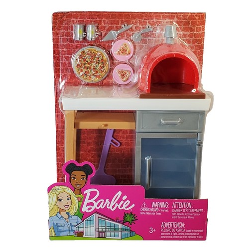 Barbie Doll Set 3-Piece Outdoor Kitchen Set With BBQ Grill And - Main Image