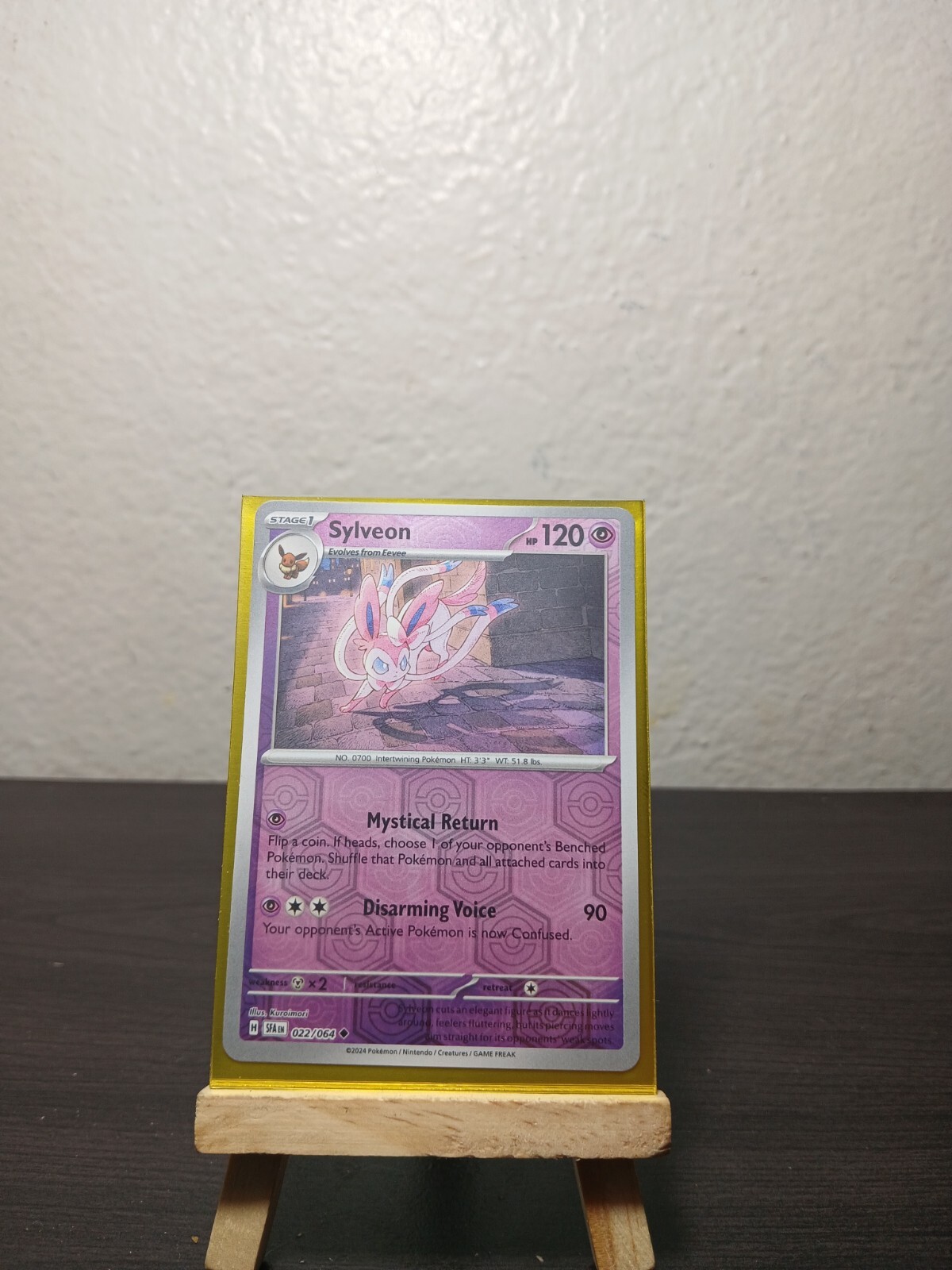 Sylveon - 022/064 Shrouded Fable REVERSE HOLO Pokemon - NM/MINT