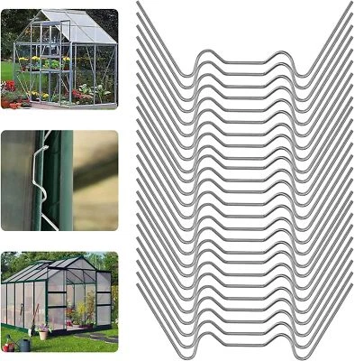MARKENLOS Gewächshaus Klammern Gewächshausklammern für Hohlkammerplatten Gewächshausclips