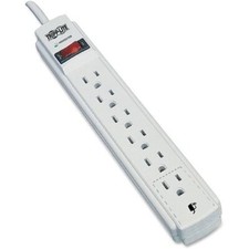 TRIPP LITE TLP604 SURGE PROTECTOR POWER STRIP 120V 6 OUTLET 4FEET CORD 790 JOUL