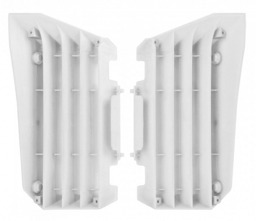 Carénage radiateur Polisport blanc YZ250F plastique ouïe latérale Yamaha YZ450F 2015