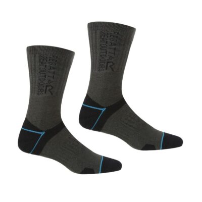 Regatta Blister Protect II Walking Socks Black/Ash UK
