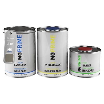 Autolack Dose Set für Dodge AJC Light Khaki Metallic Basislack 2K Klarlack 2,5L
