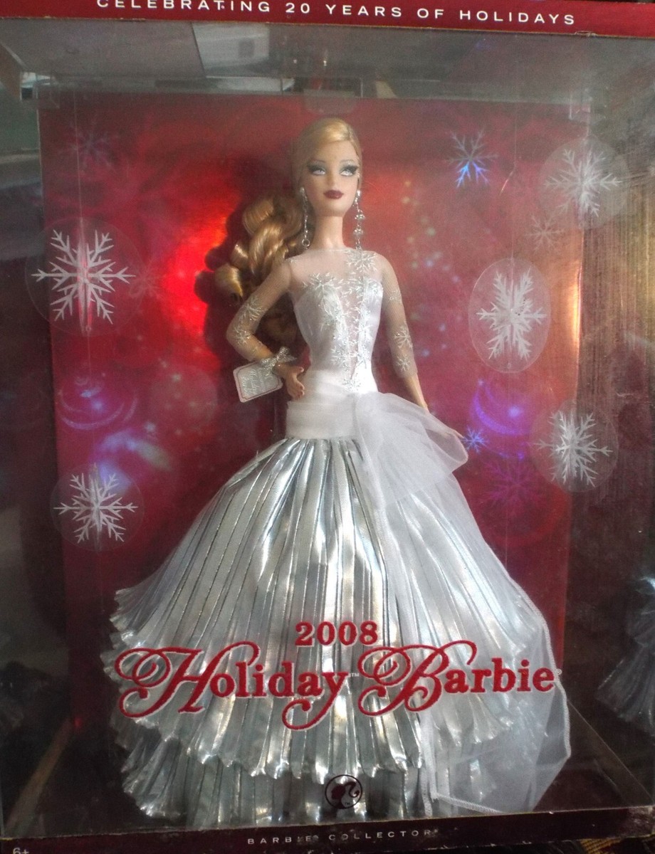 Barbie NEW 2008 Holiday Doll 20th Anniversary Beautiful Mattel