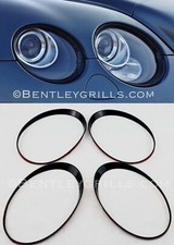 Bentley GT GTC Black Head Light Trims Black