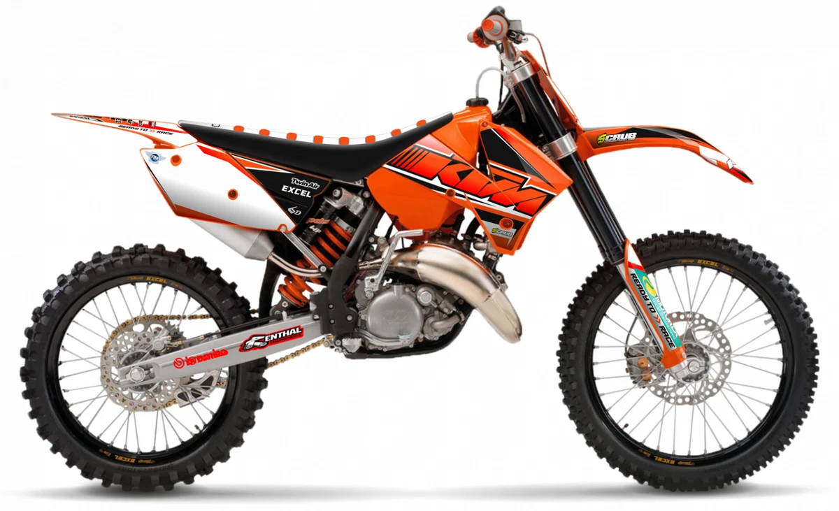 KTM graphics EXC 125 200 250 300 400 450 525 2005 2006 2007 decals