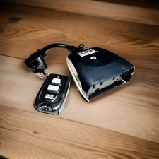 LOT OF 2 SETS - Indoor Outdoor Remote Control 2 Outlet Receiver W / Remote