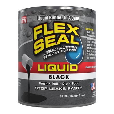 Black Liquid Rubber Sealant Coating 32 Oz Thick Rubberized Liquid UV Resistant