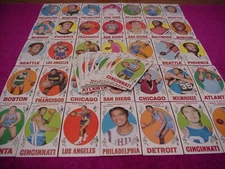1969 TOPPS BASKETBALL STARTER SET LOT OF 70 Diff cards TALL-BOY CARDS NICE