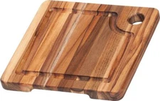 Teak Haus Marine Bar Board Sustainable Teakwood Juice Canal Hand Grip Edge Grain