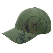Olive Green Skull Biker Hat   Skeleton Motorcycle Skateboard Military Baseball C